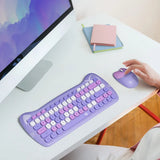 Colors Cute 2.4G Wireless Keyboard Mouse Combo for
