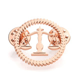 Qi Qi Wu Libra Balance Advocate Lawyer Brooch