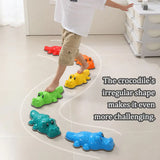 Children Crocodile Balance Stone Montessori Toys Sensory Integration