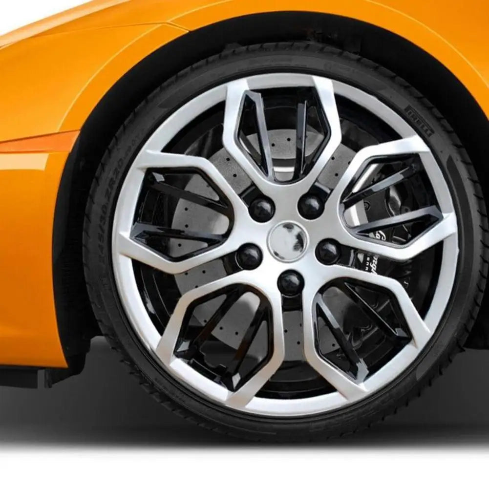15 Inch Universal Car Wheel Cover Silver Black