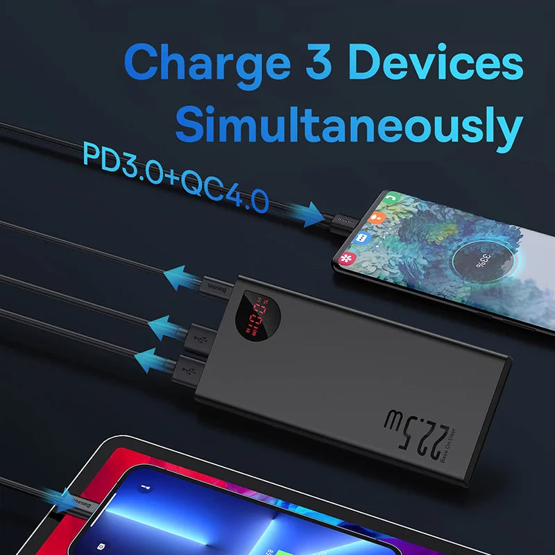 Baseus Power Bank 10000mAh with 22.5W PD Fast
