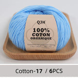 QJH 100% Cotton Yarn, Cotton Baby Sport Weight