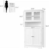 Bathroom cabinet, independent floor standing cabinet with open