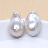 Natural Freshwater Pearl 925 Sterling Silver Large Baroque