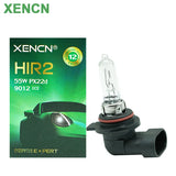 XENCN HIR2 9012 Car Headlight 12V 55W PX22d 3200K Standard Halogen DRL Auto Original Lamp Genuine Light Bulb, Pair