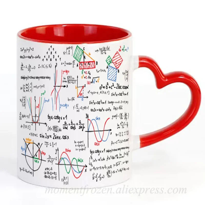 Math Teacher Mugs School Students Cups Mathematics Parabolic