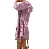 Men's Sleepwear Robe Night Clothes Silk Kimono Bathrobe