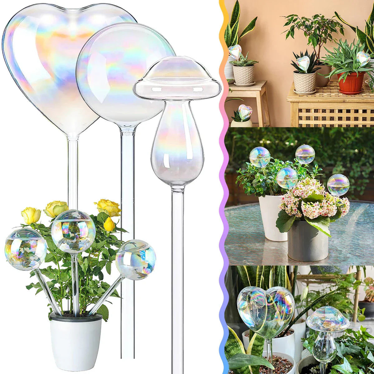 24Pcs Plant Water Cans Automatic Self Watering Globes