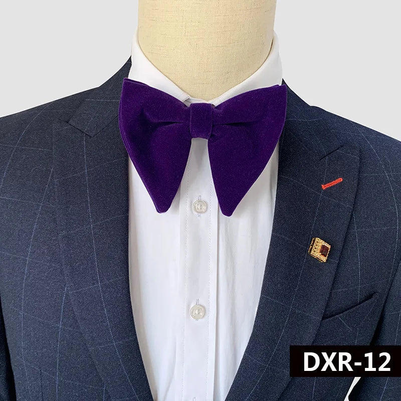 Good Quality Velvet Bow Tie For Men Gentleman