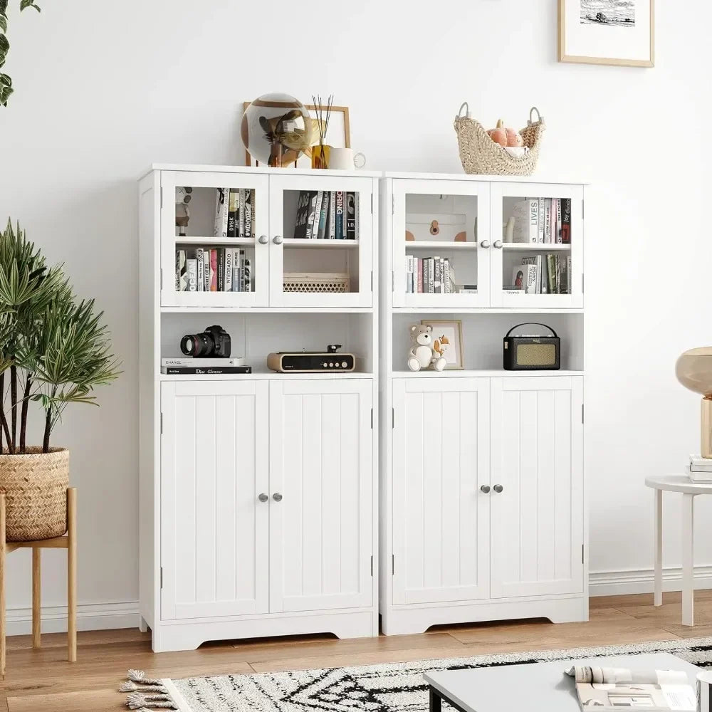 Bathroom cabinet, independent floor standing cabinet with open
