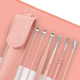 6PCS Stainless Steel Earpick Ear Cleaner Spoon Wax