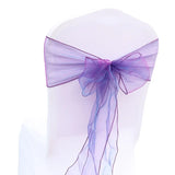50PCs/lot Wedding Chair Decoration Organza Chair Sashes Knot