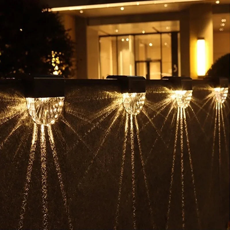 Outdoor Staircase Fence Waterproof Wall Light Led Solar