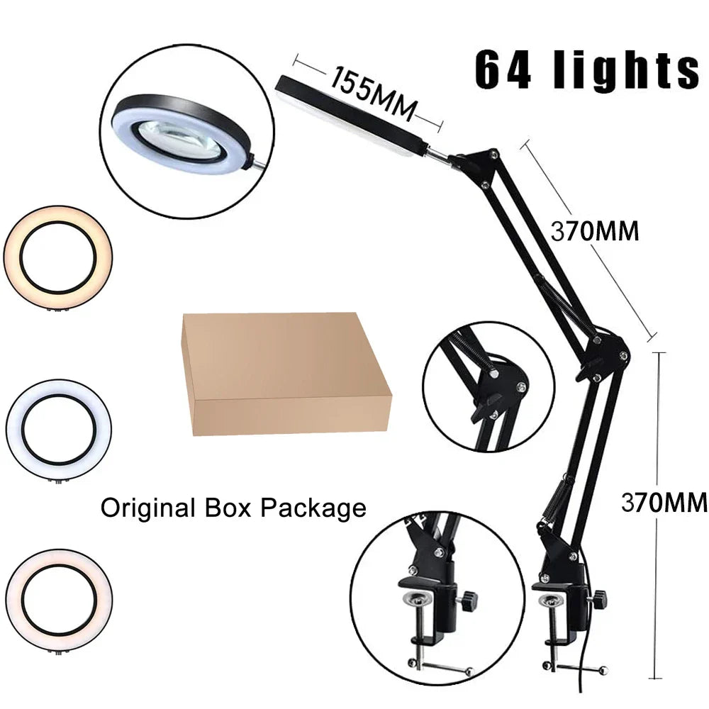 2021 NEW 200MM Diam 120 LED 8X Magnifying