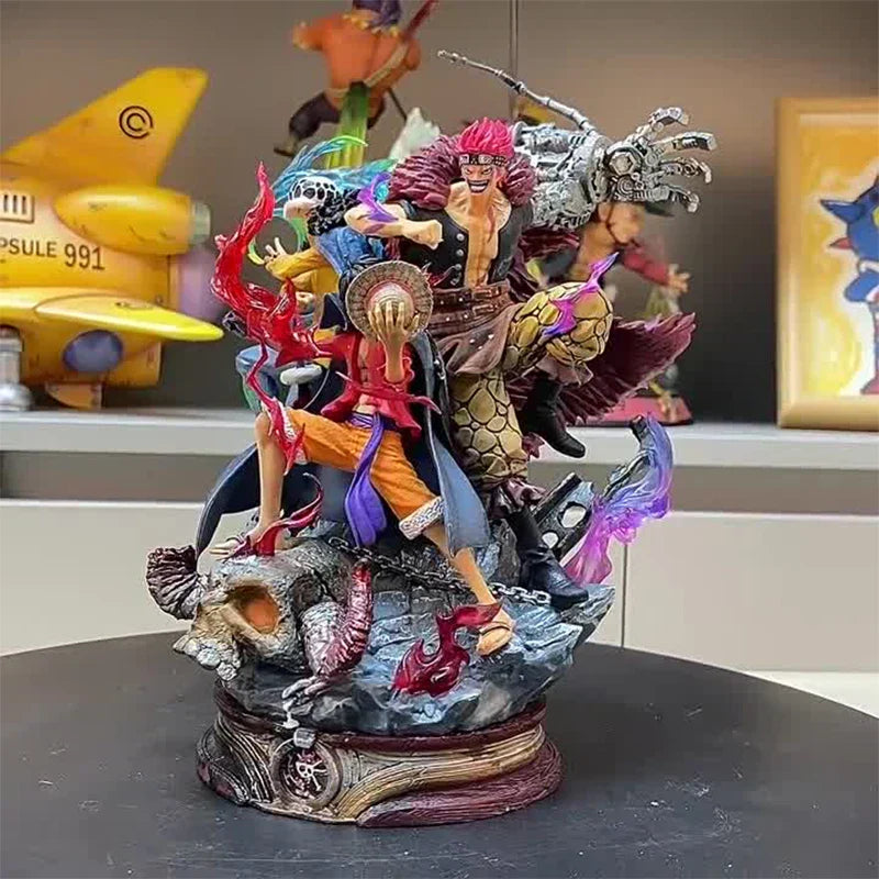 22cm One Piece Figurine Three Captain Anime Figure