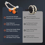 Ab Roller Wheel Automatic Rebound With Elbow Support