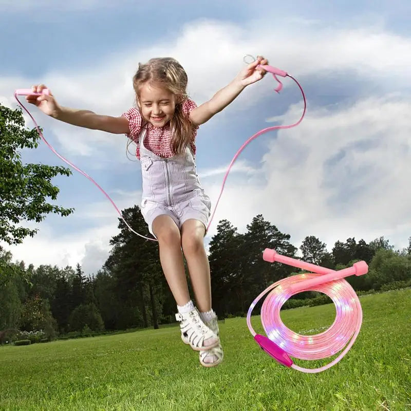 LED Colorful Light Children Skipping Rope Exercise Jumping