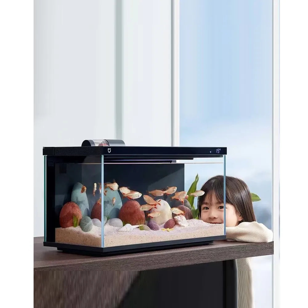 Xiaomi Smart Fish Tank Mobile controlled remote feeding