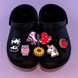 1pcs LED Shoe Charms Luminous Shoe Decorations Pins