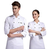 Shortsleeved Chef Work Clothes for Men and Women