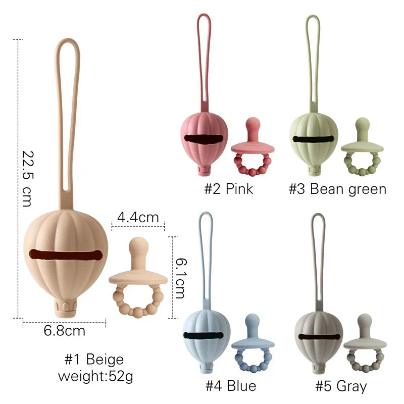 Baby Silicone Pacifier Holder Container Box Infant Portable