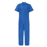 Work Jumpsuit for Men Cargo Pants Button Closure