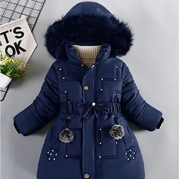 Big Size Winter Girls Jackets Keep Warm Thicken
