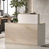 AIEGLE Reception Desk with Counter & Lockable Srotage