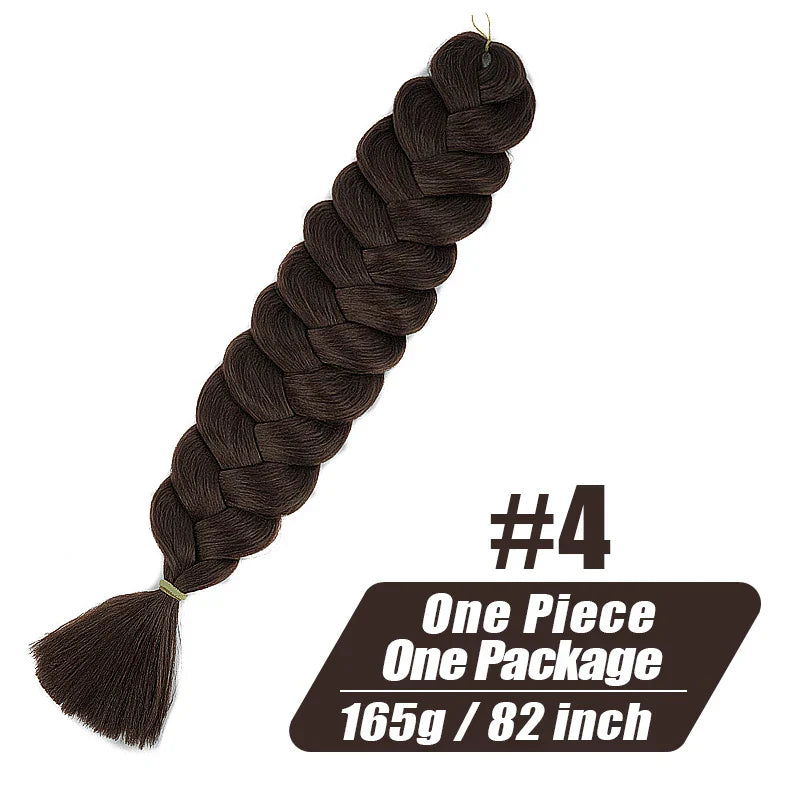 Wigundle 82 Inch Jumbo Braids Crochet Hair Extensions