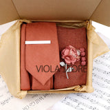 Viola Design 5PCS Gift Box Solid Cotton Sock