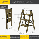 Multifunctional Folding Ladder Aluminum Alloy High Stools Kitchen