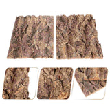 2Pcs Terrarium Tree Bark Decor Turtle Snake Hide