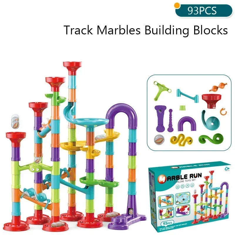 Creativity Marble Run Race Catapult Track Maze Building