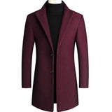 New Winter Fashion Men Warm Long Business Casual