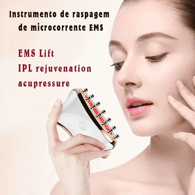 EMS micro-current electric scraping LED photon therapy face