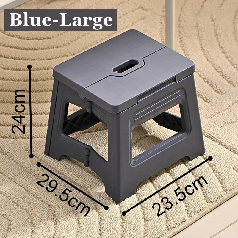 Plastic Folding Stool, Outdoor Foldable Beach Chair, Ultralight
