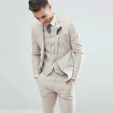 Light Green Men Suits Wedding Tuxedos Notched Lapel
