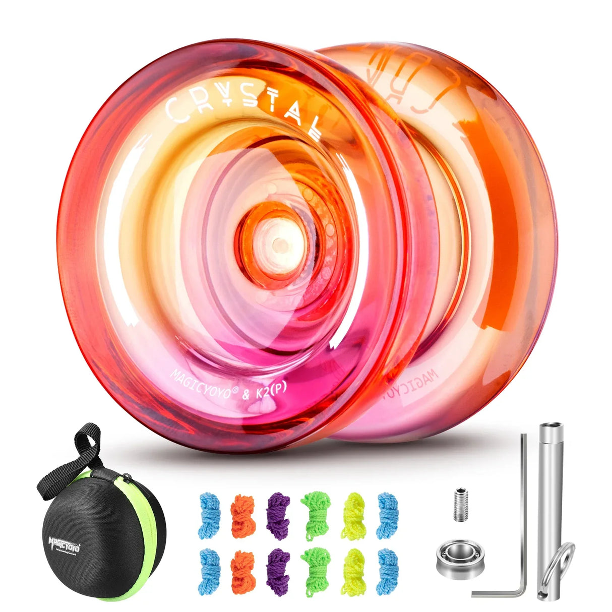 MAGICYOYO Plastic Dual Funtion Yo-yo K2 Crsytal Gradient