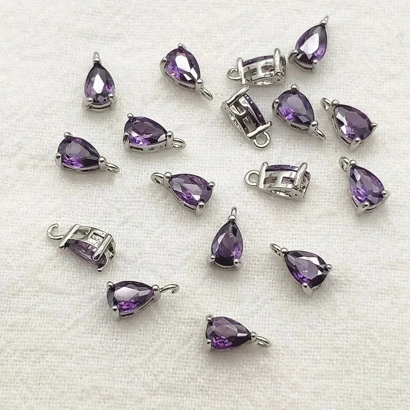 New Arrival! 8x5mm 100pcs Crystal Micro inlay Drop
