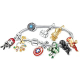 Cute Enamel Disney Princess Dress Charms Bracelet Women