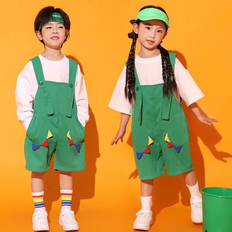 Kids Street Dance Clothes Children Showing Hip Hop