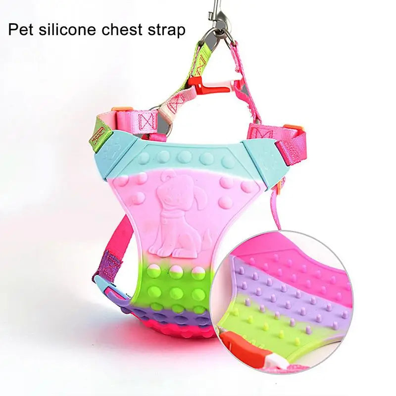 Dog Vest Harness Pug Outdoor Walking Leash Harness