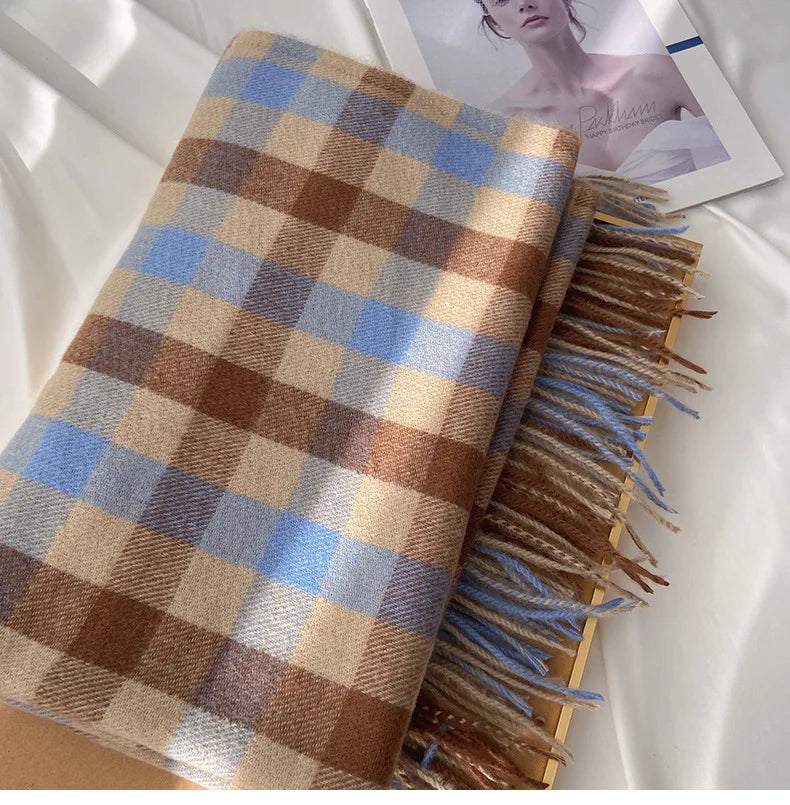 2023 Pamwallymensa Women's Scarf Winter Luxury Brand Tippet