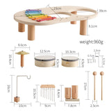 Baby Wooden Musical Instruments Toys Multifunctional Percussion Instruments