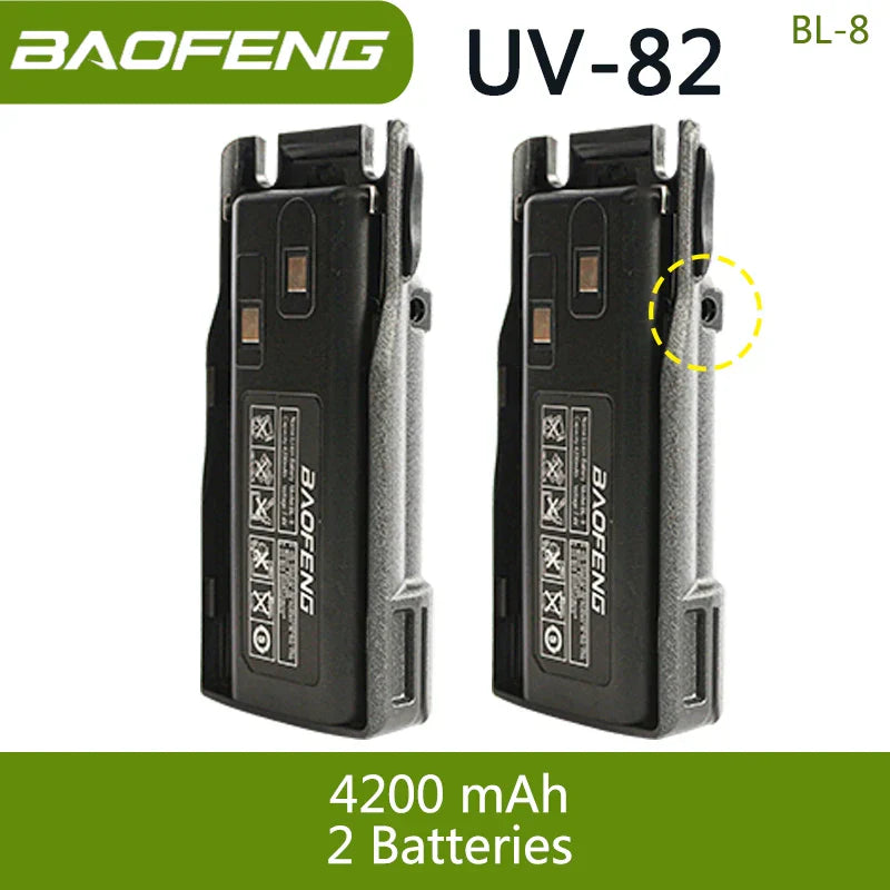 Baofeng UV 82 BL-8 Battery Walkie Talkie Ham