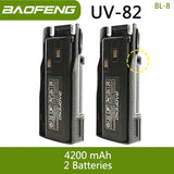 Baofeng UV 82 BL-8 Battery Walkie Talkie Ham
