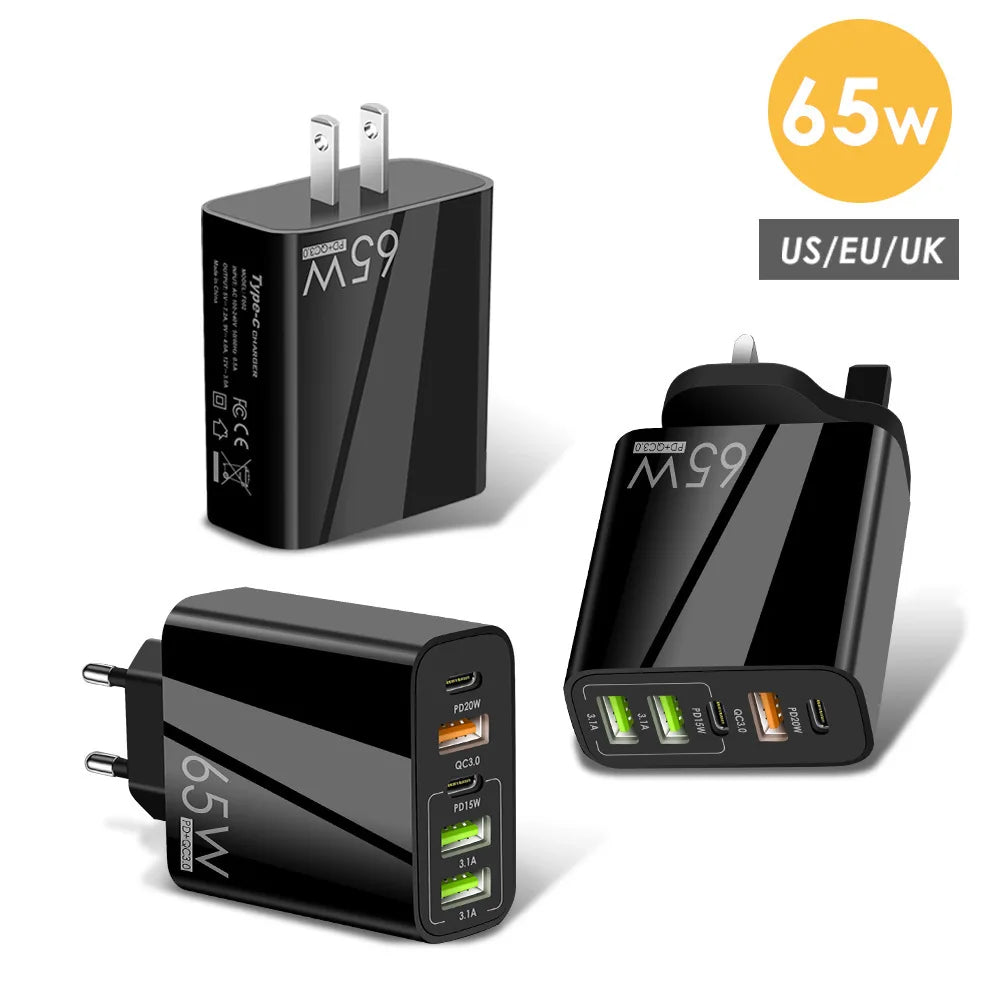 USB C Charger Fast Charging 65W Type C