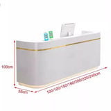 White Lectern Reception Desks Podium Church Pulpit Checkout