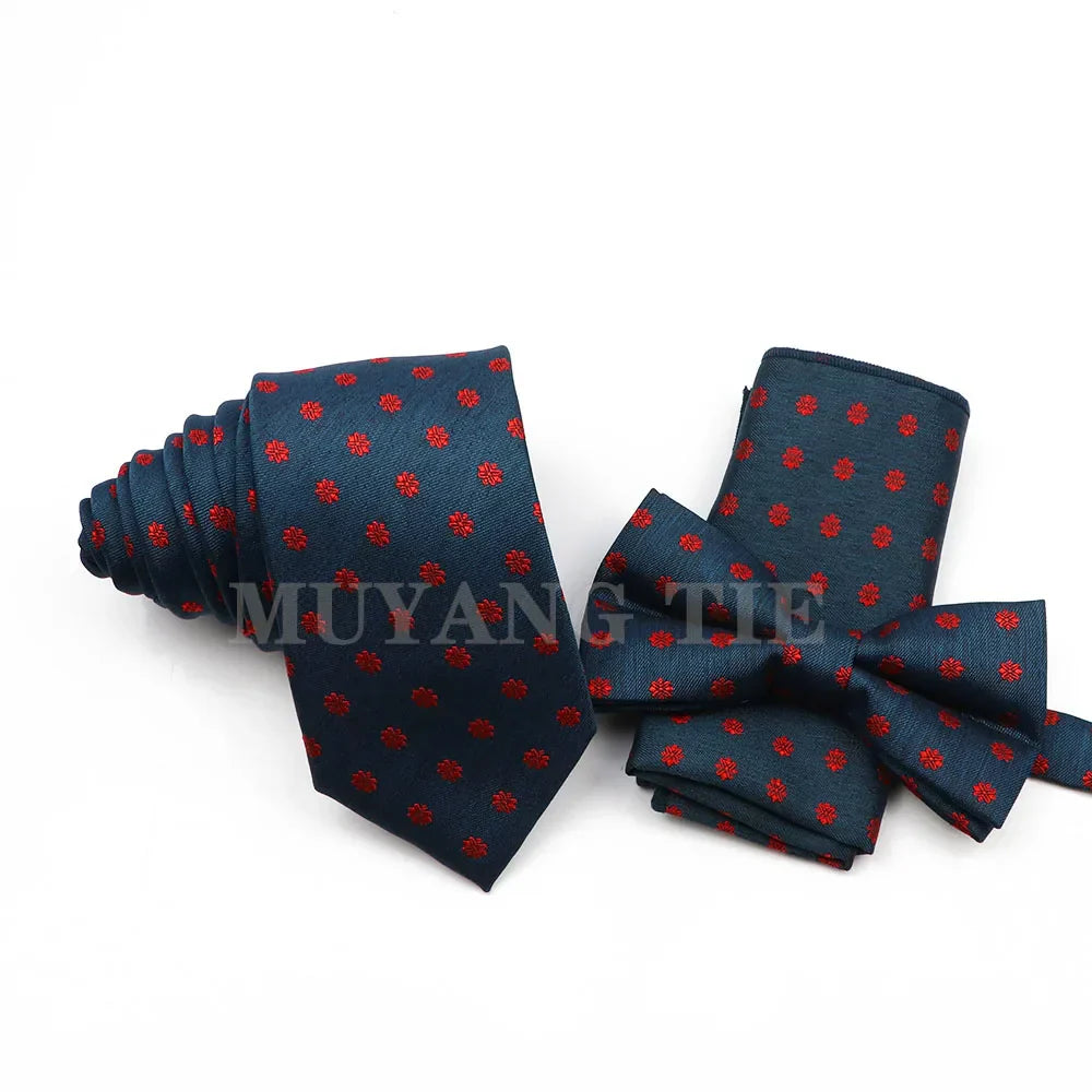 Classic Men's Tie Threepiece Set Polyester Fashion Formal