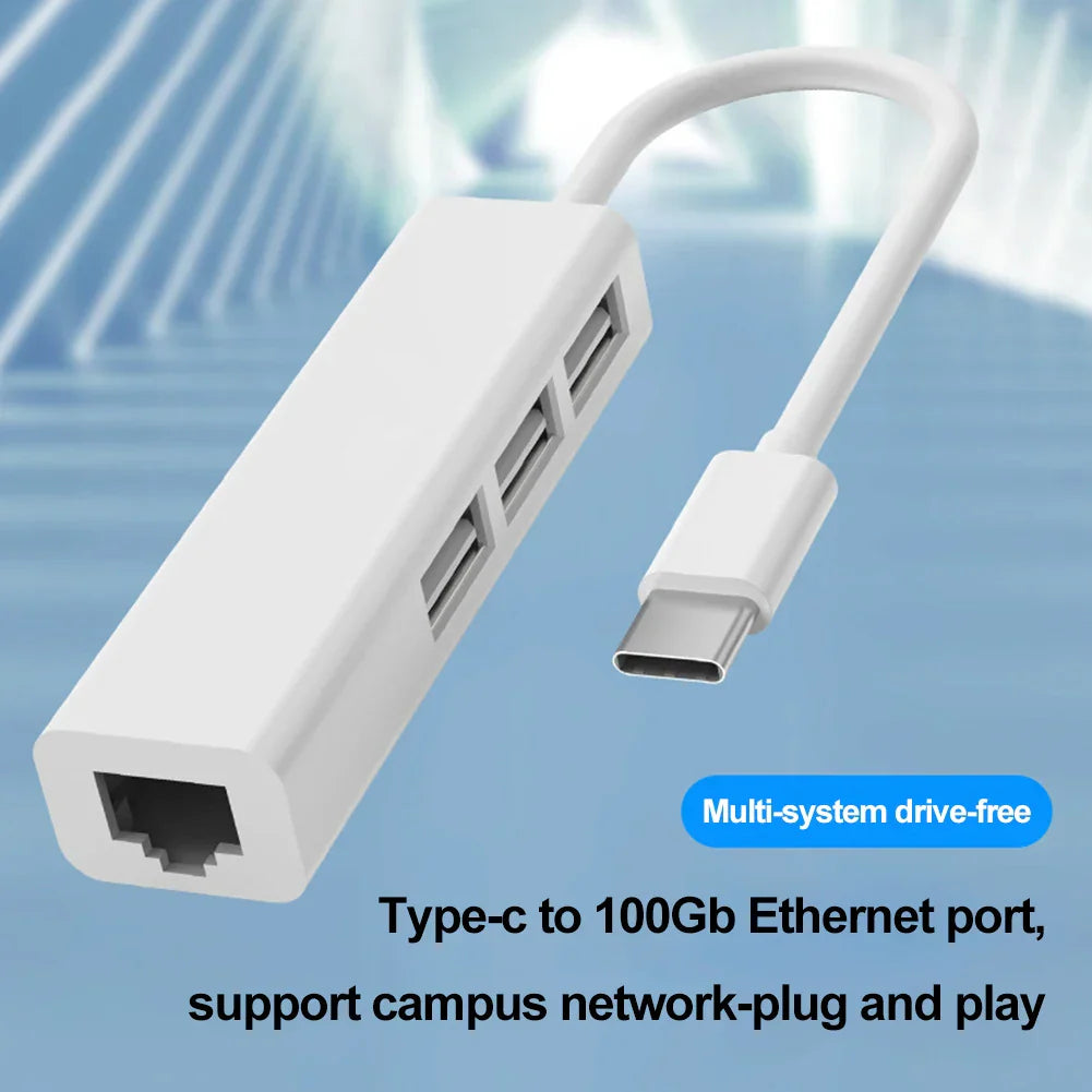 Network Card USB Type-C Ethernet Adapter USB TYPE-C